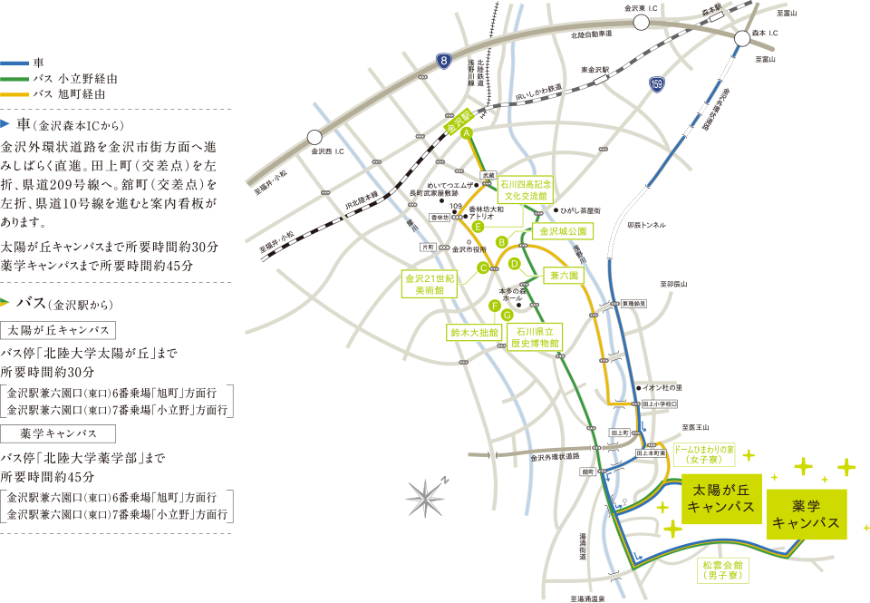 金沢市内地図