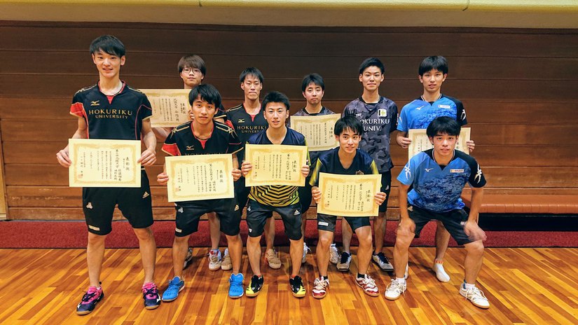 卓球部 全日本学生卓球選手権大会 インカレ個人の部 へ10名出場 Topics 北陸大学