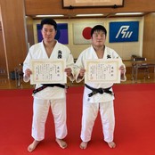 柔道部員2名が国体選手選考会で優勝