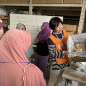 日本語ボランティア・サークル「つなぐみ」　外国人住民向け防災訓練に参加