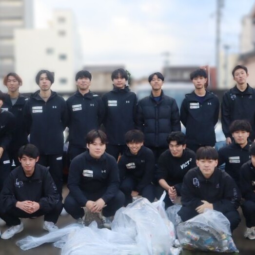 卓球部が片町清掃活動を実施