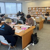 会計ファイナンス研究会が日商簿記検定対策勉強会を行っています